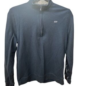 Vineyard Vines Blue Quarter-Zip Sweater